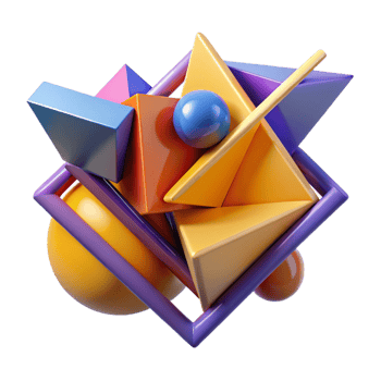 beautiful minimalist A geometric composition of intersecting planes and shapes, using bold colors and sharp lines, with a graphic lighting and a minimalist style authentic png