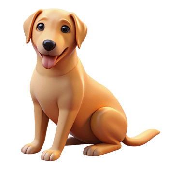 serene abstract A loyal dog sitting patiently beside its owner, bathed in warm sunlight, in a heartwarming, realistic style high resolution png