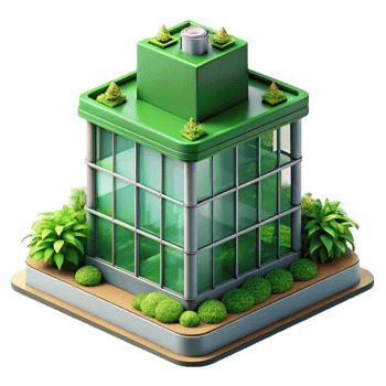 serene rustic Green roof skyscraper, integrated vegetation, sustainable design, urban landscape, photorealistic style exclusive png