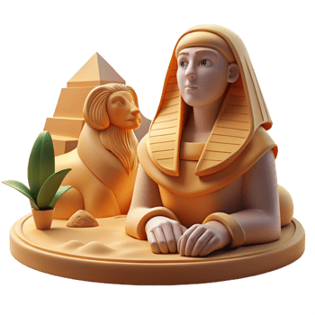 dramatic modern vibrant classic A Mysterious Sphinx with the Body of a detailed original png