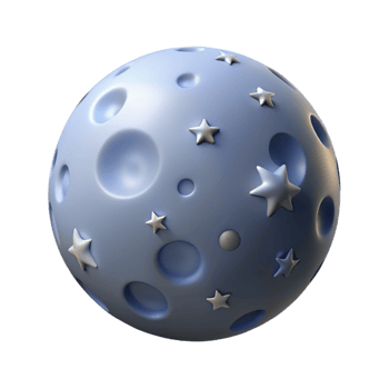 magnificent modern A full moon shining brightly in a clear night sky, surrounded by twinkling stars, astrophotography style exclusive png