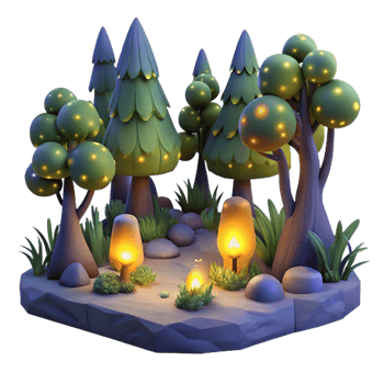 serene rustic impressive traditional A Group of Fireflies Illuminating a Dark detailed detailed png