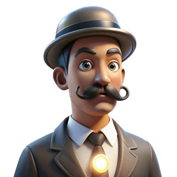 extraordinary creative Portrait of a Man with a Handlebar high quality png