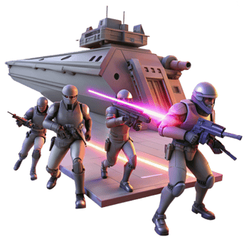 dramatic rustic A Group of Space Pirates Armed with 4K png
