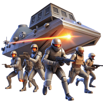stunning creative A Group of Space Pirates Armed with authentic png