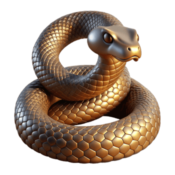 beautiful rustic A coiled rattlesnake, scales glistening, dramatic lighting, realistic style detailed png