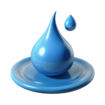 impressive artistic A single drop of water splashing into a puddle, dynamic movement, fluid style genuine png