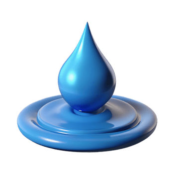 dramatic rustic A single drop of water splashing into a puddle, dynamic movement, fluid style premium png