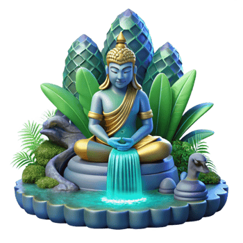 vibrant creative A Wise Naga Meditating Beneath a high resolution png