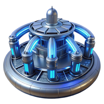 impressive traditional A Futuristic Space Station with Sleek high quality png