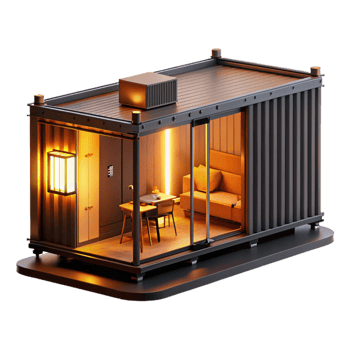stunning artistic A Micro Apartment Built Inside a 4K png