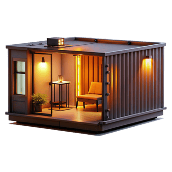 vibrant creative A Micro Apartment Built Inside a 4K png