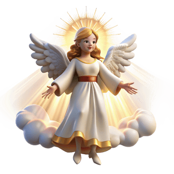 impressive contemporary A Radiant Angel Descending from Heaven professional png