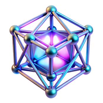 impressive contemporary A Network of Interconnected Glowing Neon premium png