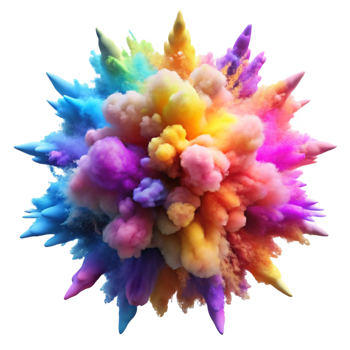 dramatic vintage A Dynamic Explosion of Colorful Powder genuine png