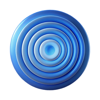 serene creative A Series of Concentric Circles Radiating genuine png
