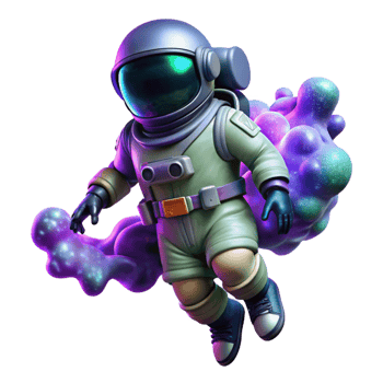 impressive creative A Lone Astronaut Clad in a 4K png