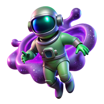 stunning abstract A Lone Astronaut Clad in a exclusive png