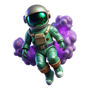 stunning abstract A Lone Astronaut Clad in a authentic png