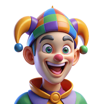 impressive abstract Portrait of a Mischievous Jester with premium png