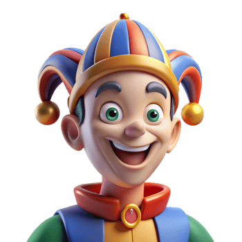 beautiful classic Portrait of a Mischievous Jester with exclusive png