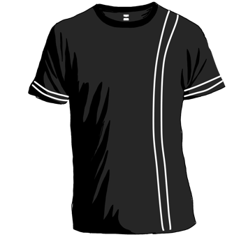 A black t-shirt offers timeless versatility, providing a sleek, minimalist base for any wardrobe. Its simplicity allows for effortless styling, suitable for casual or trendy outfits. png