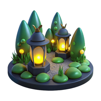 stunning vintage A Group of Fireflies Illuminating a Dark high quality png