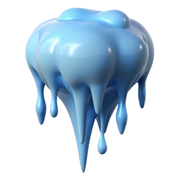 wonderful modern A melting icicle, dripping water, close-up, realistic style, cool lighting exclusive png