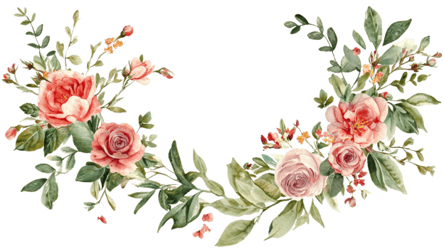 Watercolor flowers clipart png