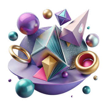 stunning artistic Abstract Pop Art Geometric Shapes Transparent genuine png