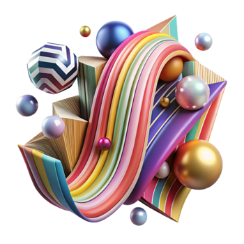 stunning classic Abstract Pop Art Stripe Pattern Transparent professional png