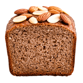Freshly Baked Artisan Bread with Nuts on Top png