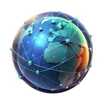 beautiful traditional A Holographic Projection of the Earth 4K png