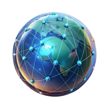 stunning abstract A Holographic Projection of the Earth professional png