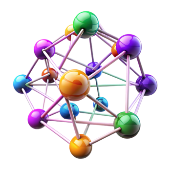 impressive rustic A Network of Interconnected Nodes Pulsing 4K png