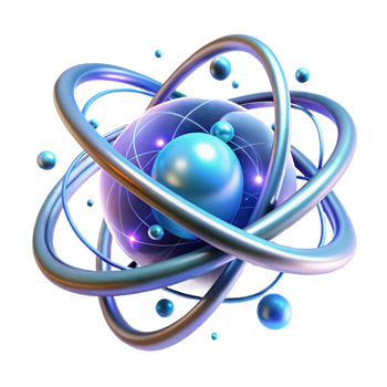 wonderful abstract A quantum computer processing complex algorithms, visualized as swirling particles and light trails, illuminated by a cool, ethereal glow, abstract scientific style 4K png