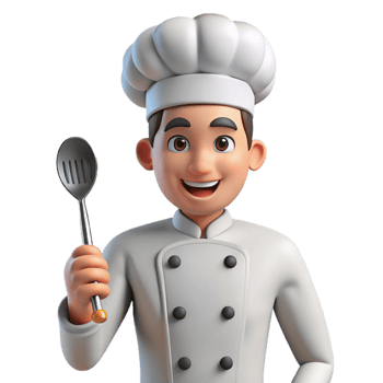 stunning traditional Portrait of a Chef with a Confident detailed png