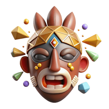 stunning artistic African Mask Tribal Art Isolated for Ethnic Designs high quality png