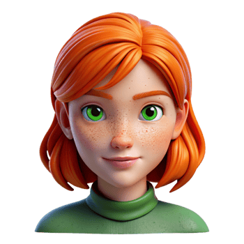 extraordinary traditional Portrait of a Young Woman with Fiery Red high resolution png