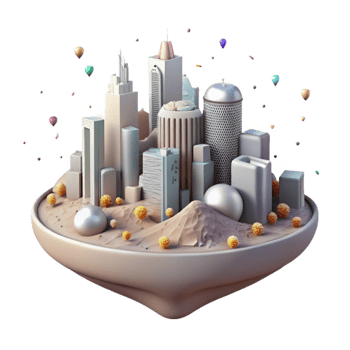vibrant creative Albuquerque Skyline New Mexico Desert Isolated for Southwestern Culture high quality png