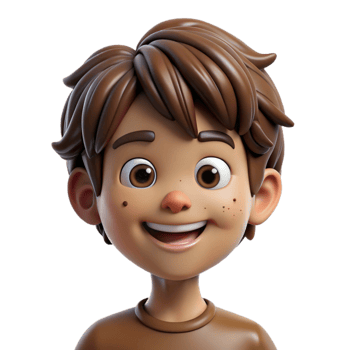 extraordinary traditional Portrait of a Child with Messy Brown detailed png