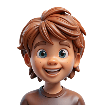 elegant traditional Portrait of a Child with Messy Brown detailed png