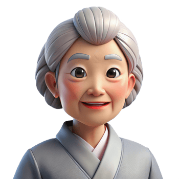 dramatic contemporary Portrait of an Elderly Woman with a high quality png