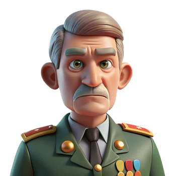 impressive creative Portrait of an Elderly Man with a Stern detailed png