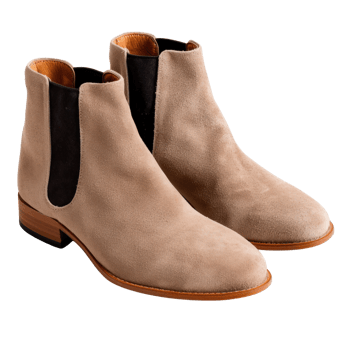Elegant Suede Ankle Boots for Men with Unique Design and High-Quality Finish png