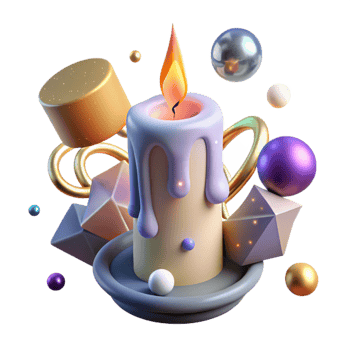 magnificent traditional Birthday Candles Flame Flickering Cutout high resolution png