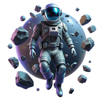 impressive contemporary A Lone Astronaut Clad in a exclusive png