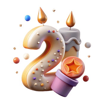 impressive minimalist Birthday Candle with Number 1 Cutout for First Birthday high resolution png