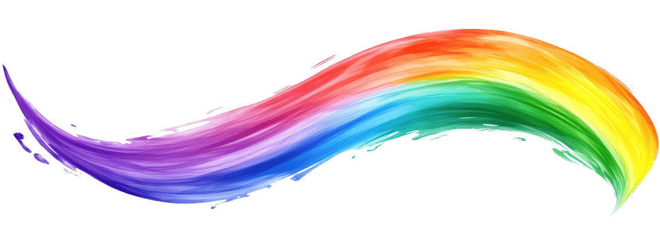 vibrant rainbow wave with flowing colors of purple, blue, green, yellow, and red, symbolizing diversity and creativity png