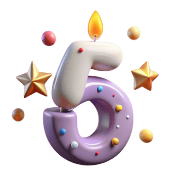 magnificent modern Birthday Candle with Number 1 Cutout for First Birthday high quality png